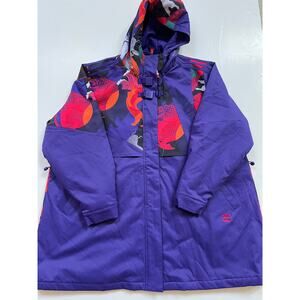 adidas CNY Parka Purple Multi Color GN4742 Women's Size XL New